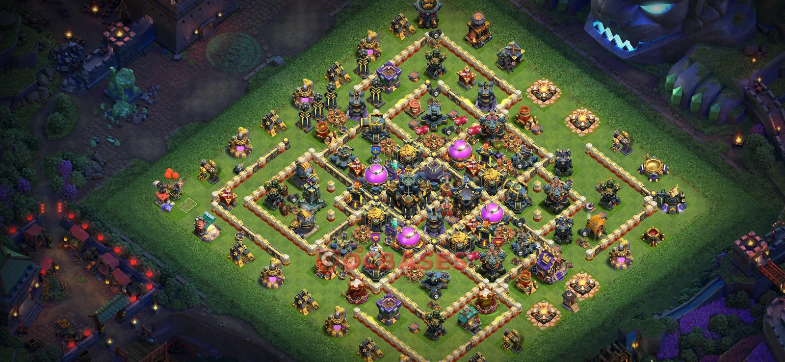 Farming (Defense) Base TH17 with Link | Clash of Clans Bases | Layouts ID o2da2