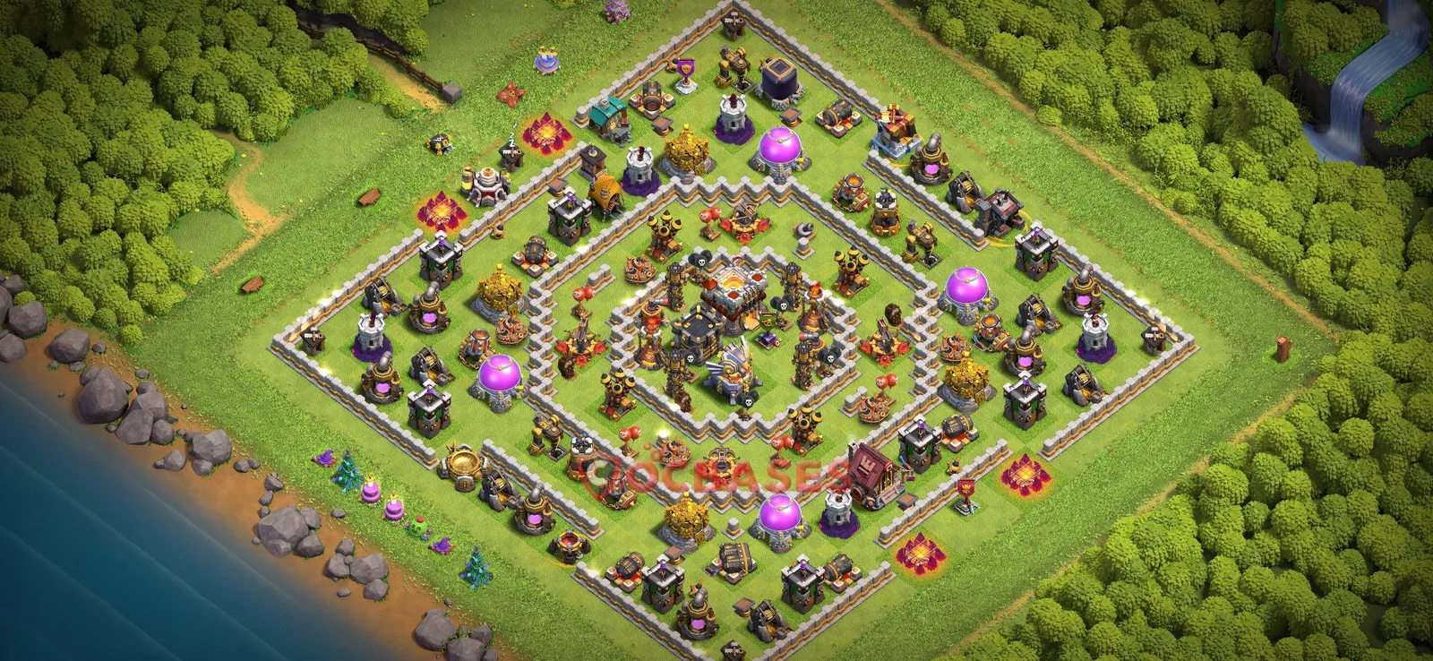 Farming (Defense) Base TH11 with Link | Clash of Clans Bases | Layouts ID osv14