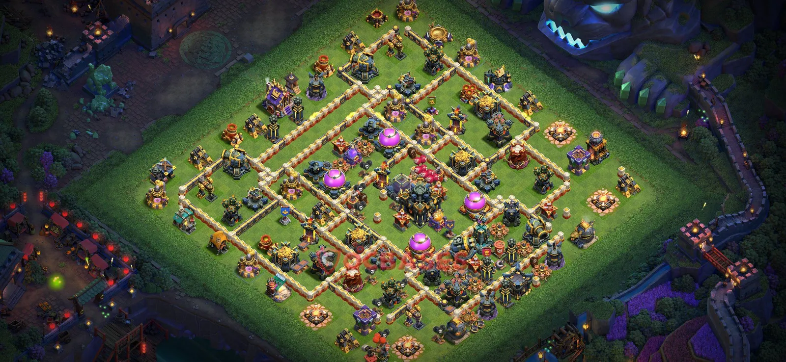 Farming (Defense) Base TH17 with Link | Clash of Clans Bases | Layouts ID ouj6t