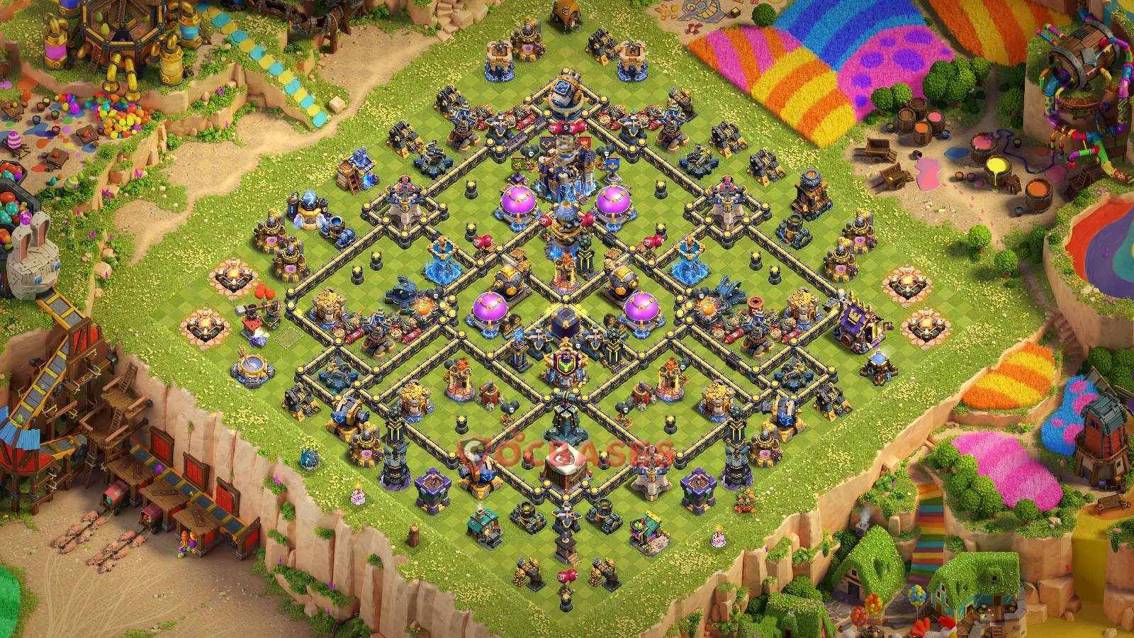 Farming (Defense) Base TH18 with Link | Clash of Clans Bases | Layouts ID oxrzp