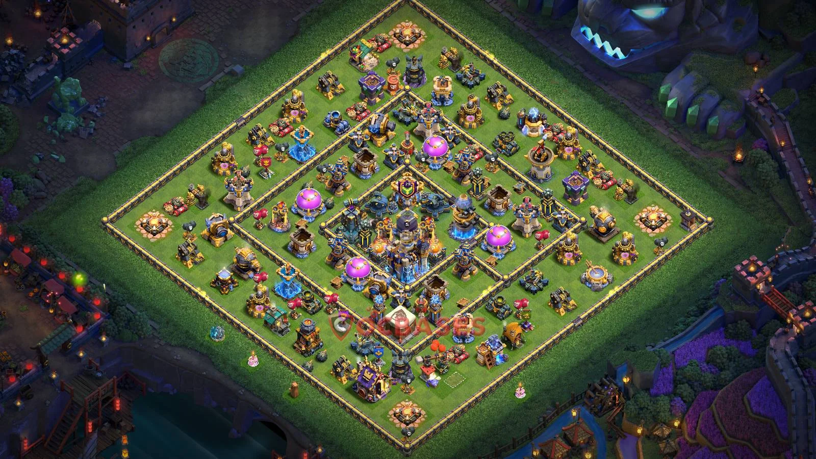 Farming (Defense) Base TH18 with Link | Clash of Clans Bases | Layouts ID oy32w