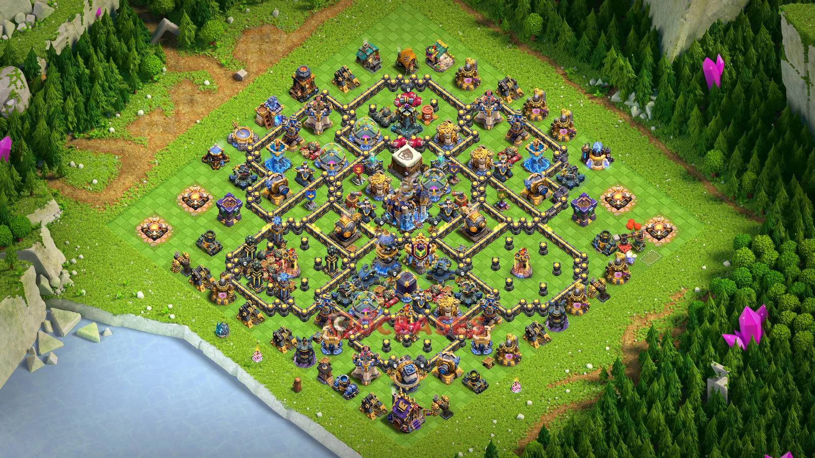 Farming (Defense) Base TH18 - Clash of Clans Layout Farming (Defense) Base TH18 - Clash of Clans Town Hall 18 Layout with Link