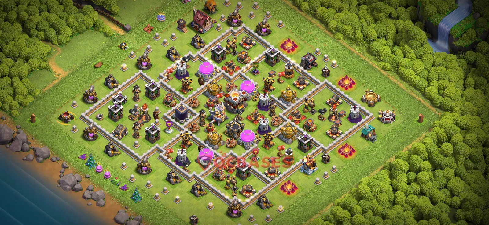 Farming (Defense) Base TH11 with Link | Clash of Clans Bases | Layouts ID puzyc