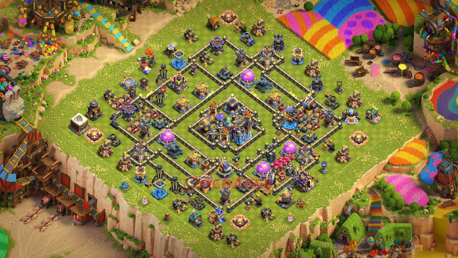 Farming (Defense) Base TH18 with Link | Clash of Clans Bases | Layouts ID q2ayz
