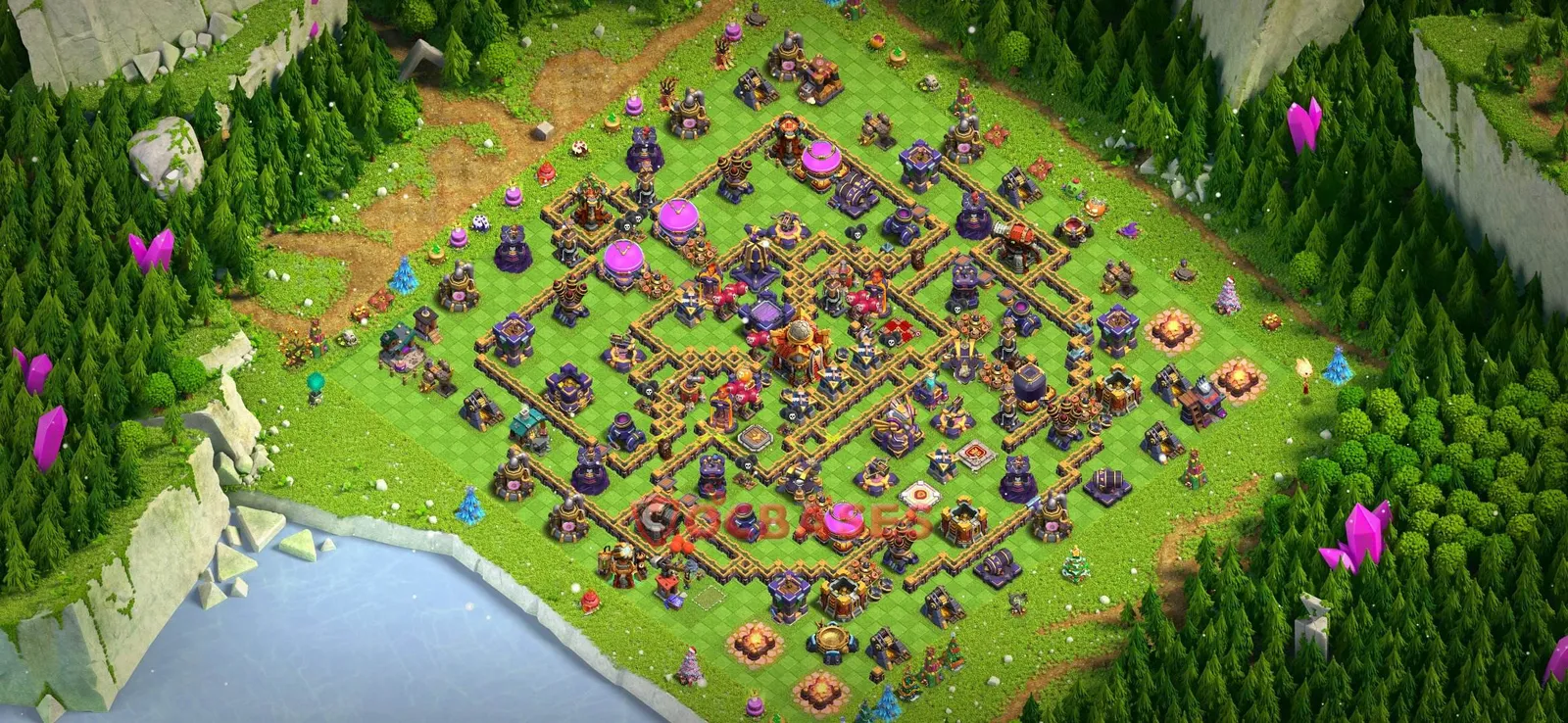 Farming (Defense) Base TH16 - Clash of Clans Town Hall 16 Layout Link Farming (Defense) Base TH16 - Clash of Clans Town Hall 16 FARMING Base Layout with Copy Link 2026