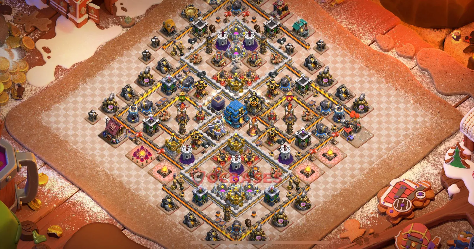 Farming (Defense) Base TH12 with Link | Clash of Clans Bases | Layouts ID qrppi