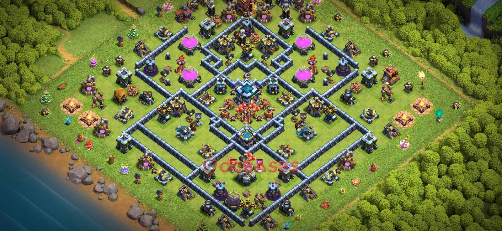 Farming (Defense) Base TH13 - Clash of Clans Town Hall 13 Layout Link Farming (Defense) Base TH13 - Clash of Clans Town Hall 13 FARMING Base Layout with Copy Link 2026
