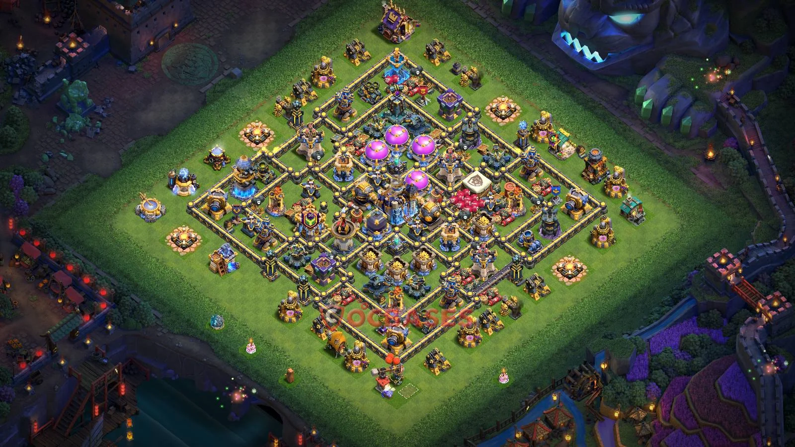 Farming (Defense) Base TH18 with Link | Clash of Clans Bases | Layouts ID r6rdv