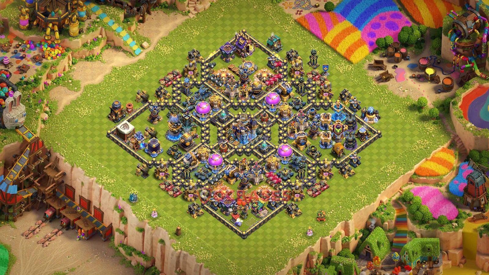 Farming (Defense) Base TH18 with Link | Clash of Clans Bases | Layouts ID r7owo