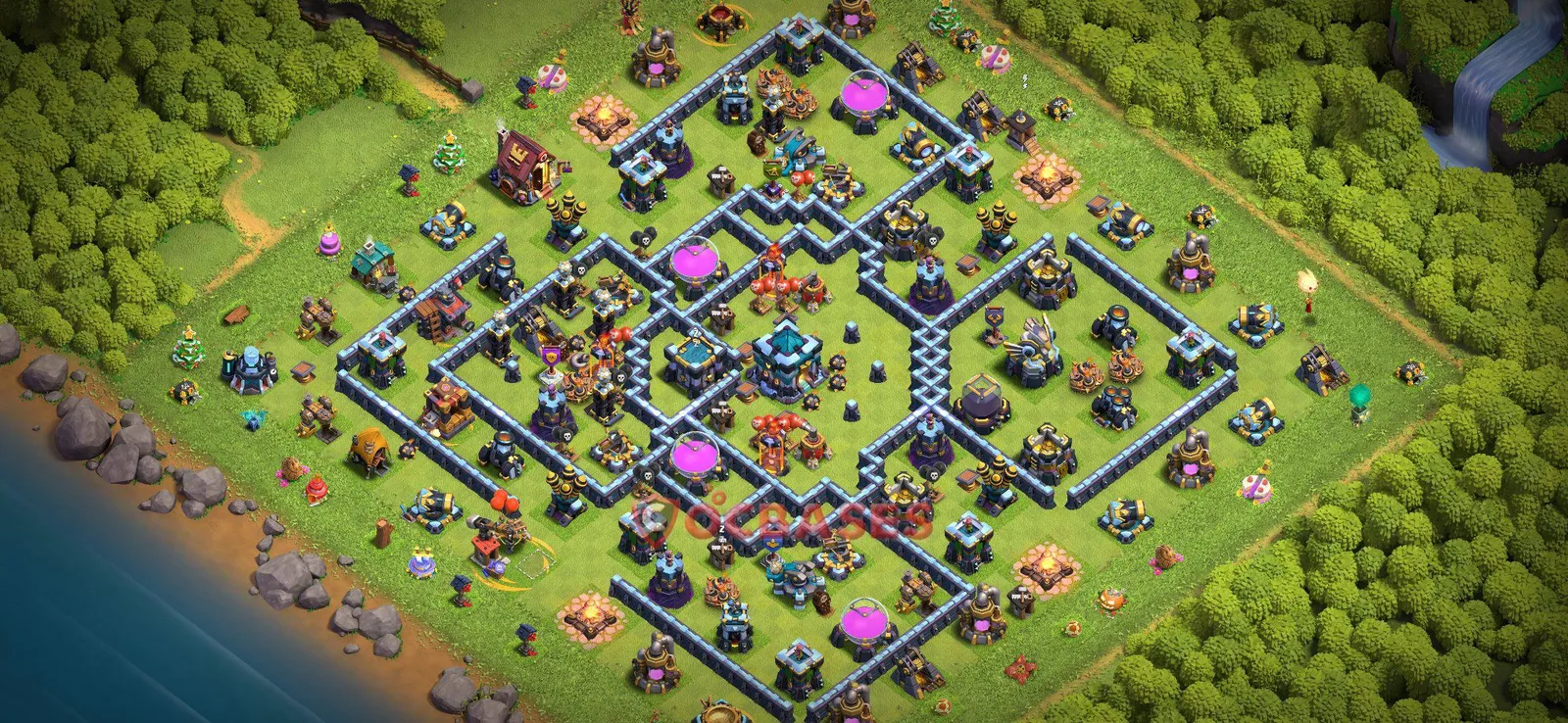 Farming (Defense) Base TH13 with Link | Clash of Clans Bases | Layouts ID rl7ew