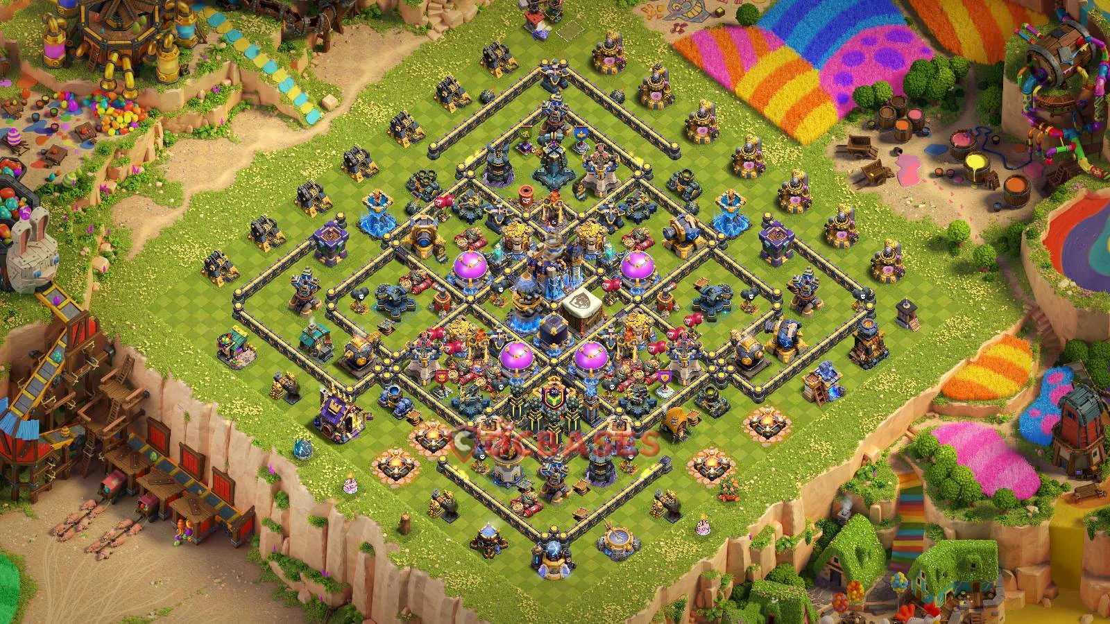 Farming (Defense) Base TH18 with Link | Clash of Clans Bases | Layouts ID roltz