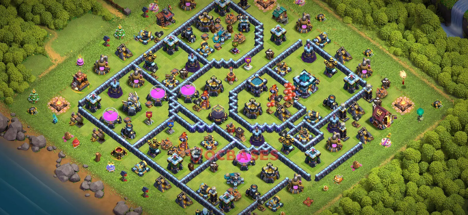 Farming (Defense) Base TH13 - Clash of Clans Town Hall 13 Layout Link Farming (Defense) Base TH13 - Clash of Clans Town Hall 13 FARMING Base Layout with Copy Link 2026