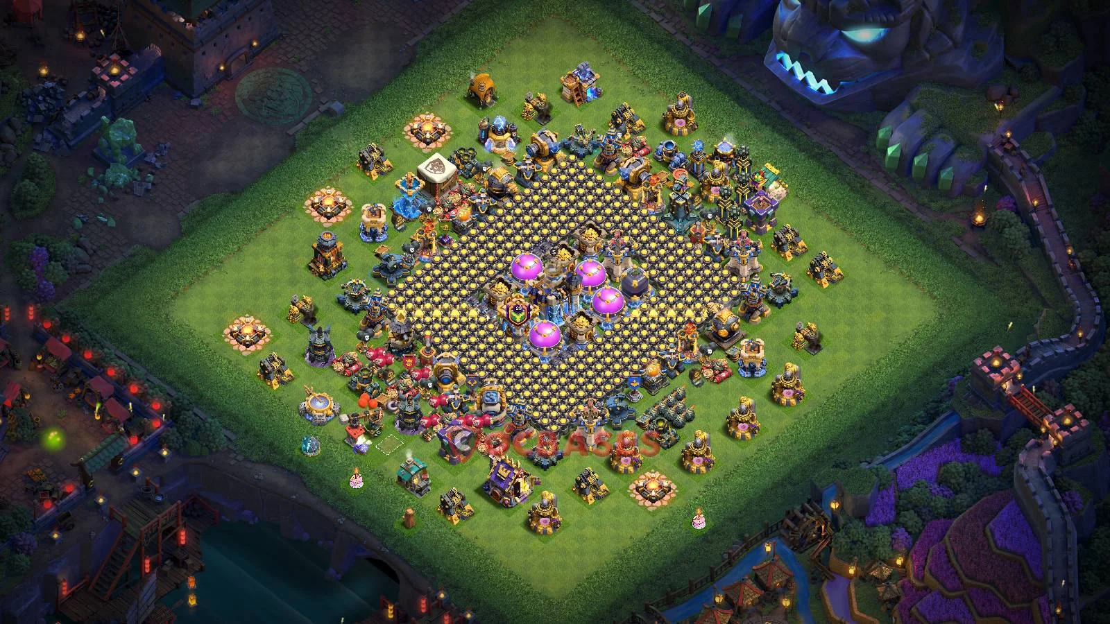 Farming (Defense) Base TH18 with Link | Clash of Clans Bases | Layouts ID smtam