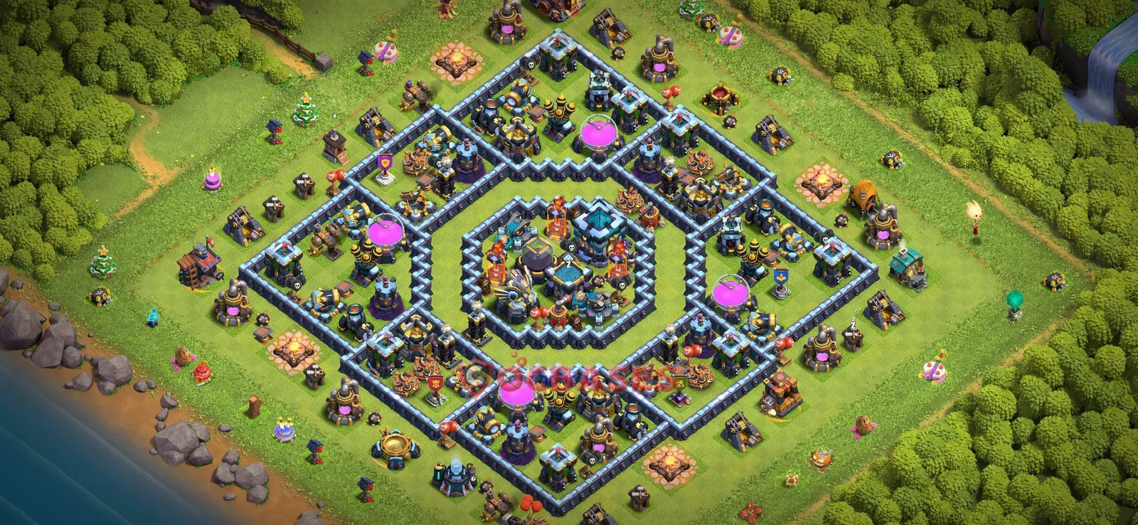 Farming (Defense) Base TH13 with Link | Clash of Clans Bases | Layouts ID svnqg