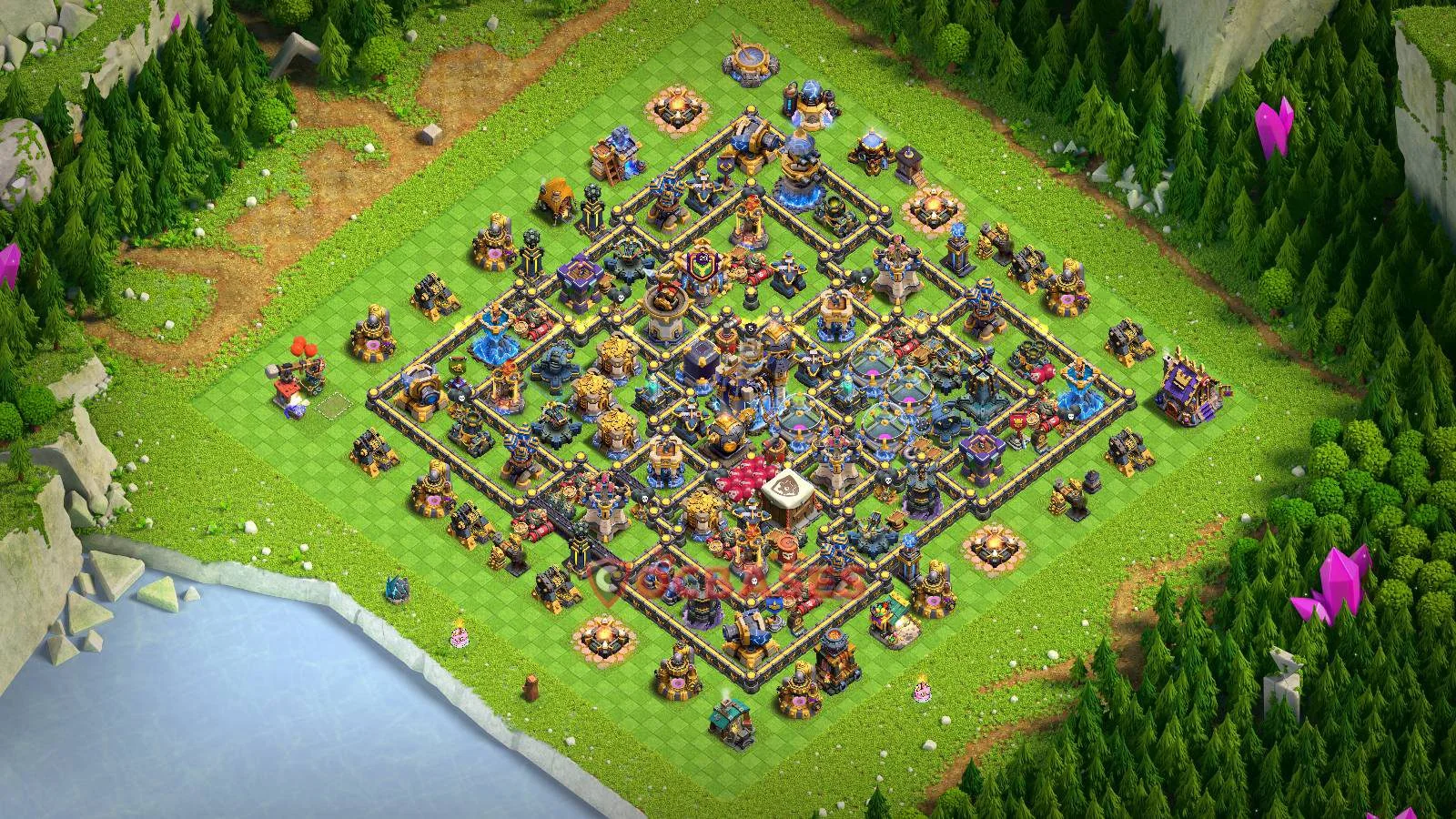 Farming (Defense) Base TH18 - Clash of Clans Layout Farming (Defense) Base TH18 - Clash of Clans Town Hall 18 Layout with Link
