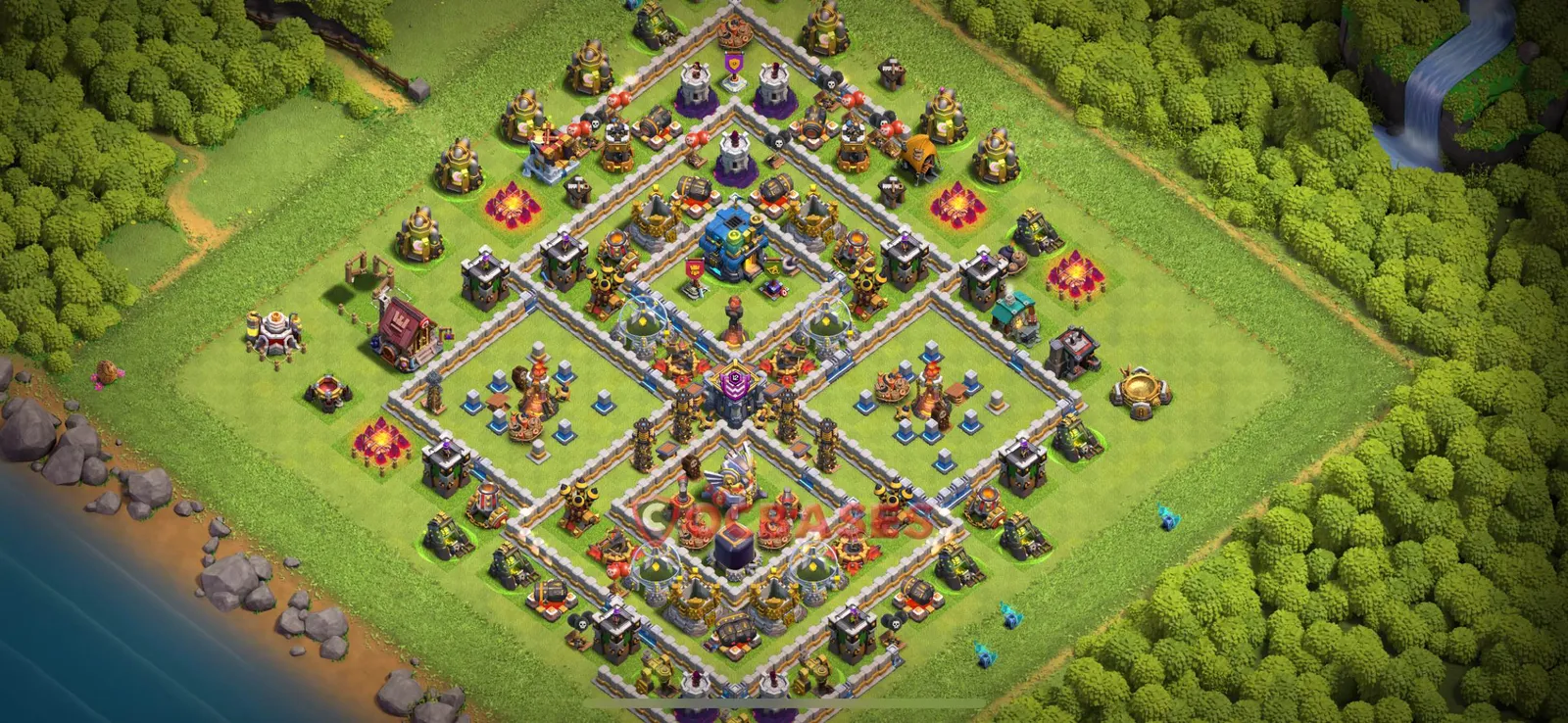 Farming (Defense) Base TH12 with Link | Clash of Clans Bases | Layouts ID t5grg