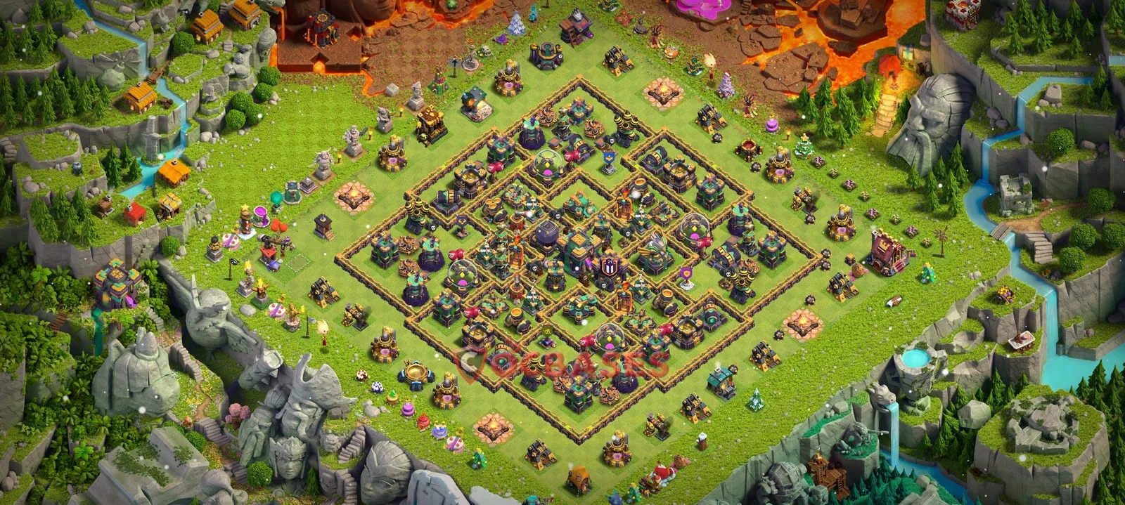 Farming (Defense) Base TH14 with Link | Clash of Clans Bases | Layouts ID tq2rn