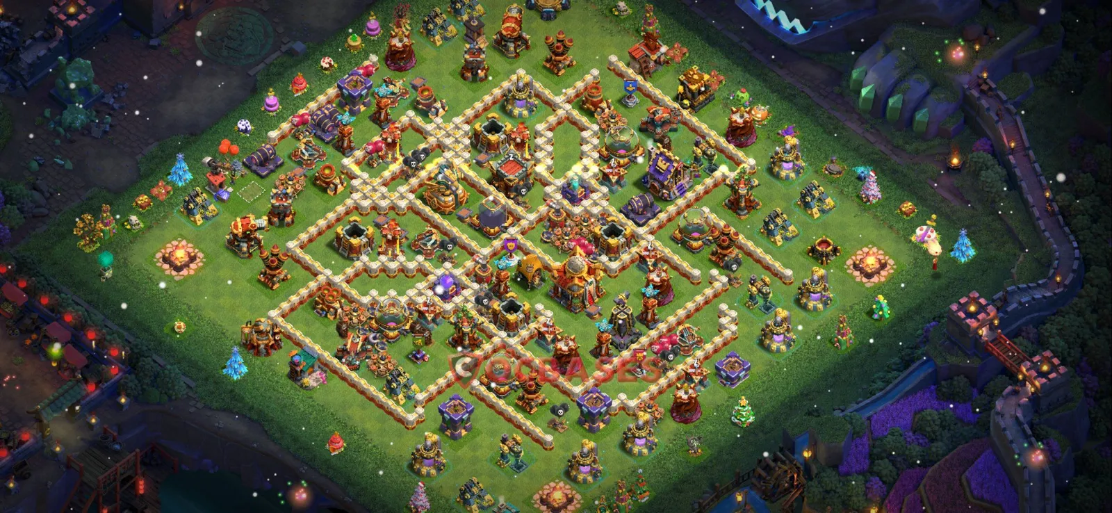 Farming (Defense) Base TH16 with Link | Clash of Clans Bases | Layouts ID ttuhh