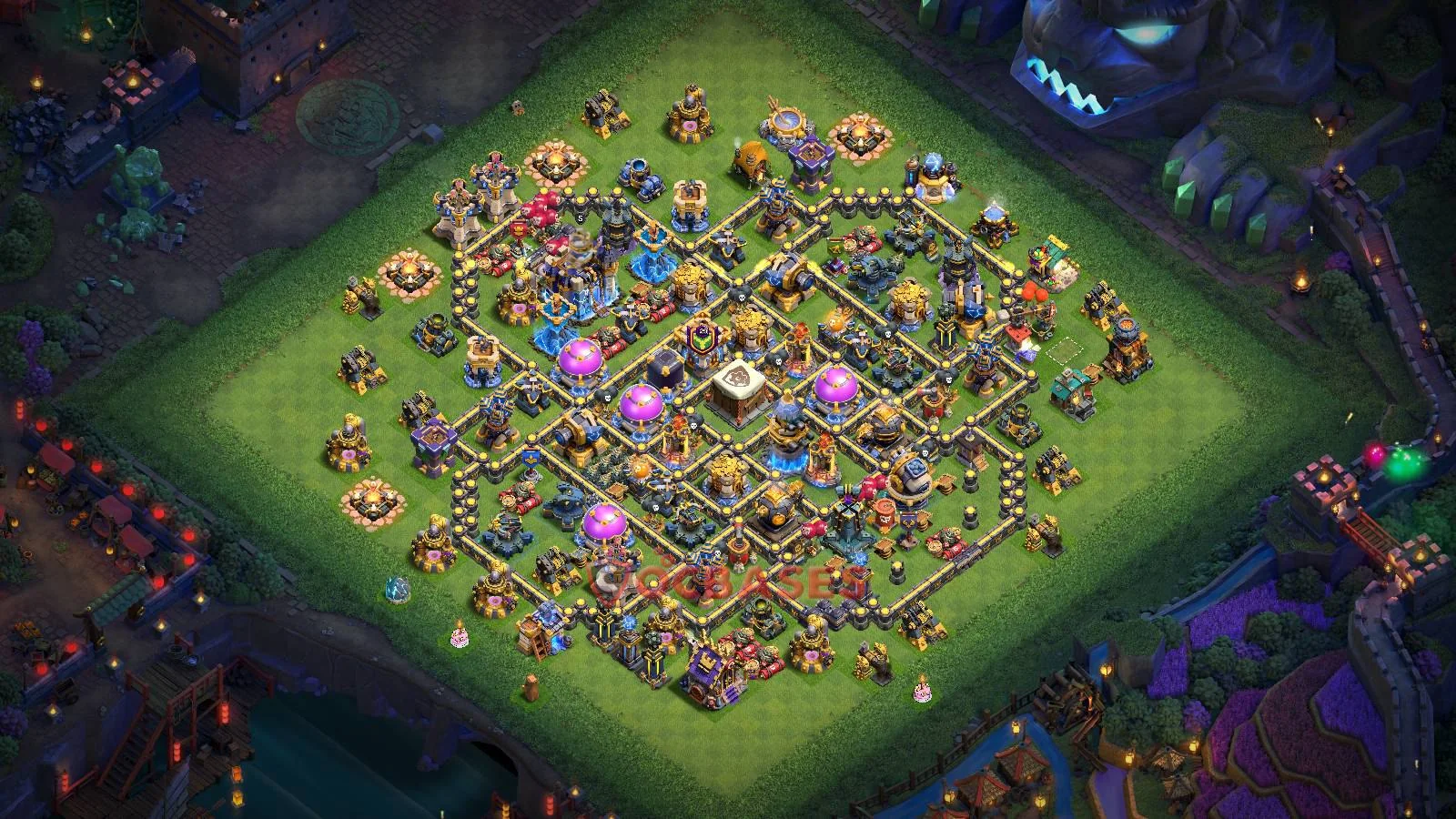 Farming (Defense) Base TH18 with Link | Clash of Clans Bases | Layouts ID u3tjh