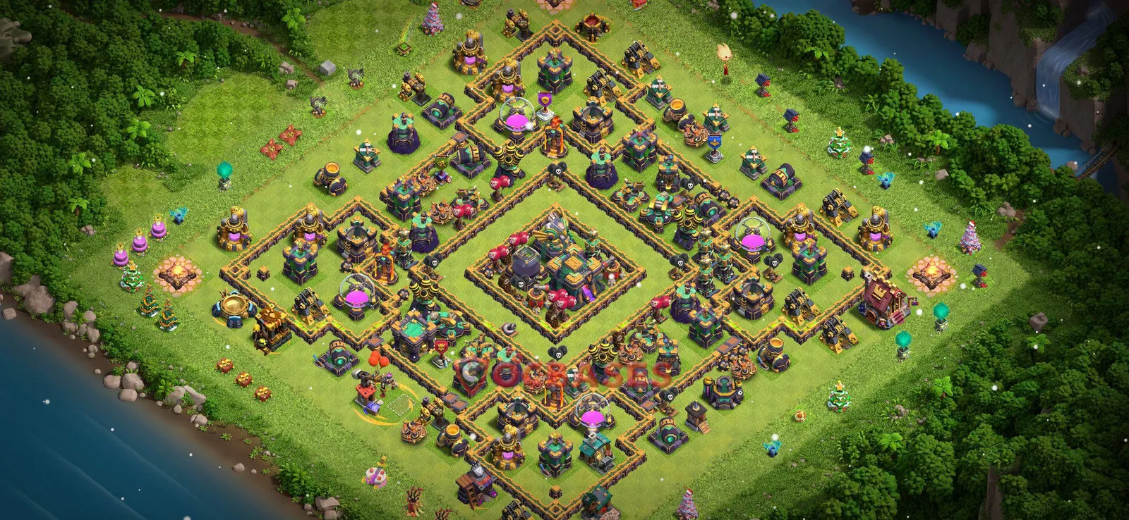 Farming (Defense) Base TH14 with Link | Clash of Clans Bases | Layouts ID up7x0