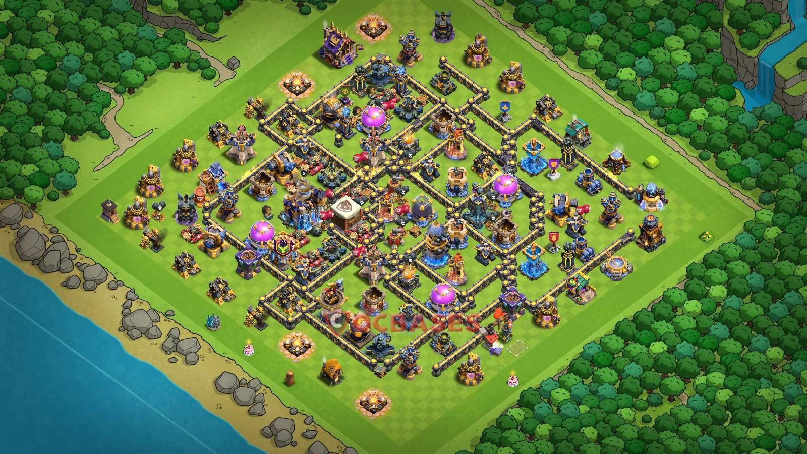 Farming (Defense) Base TH18 with Link | Clash of Clans Bases | Layouts ID vnawk