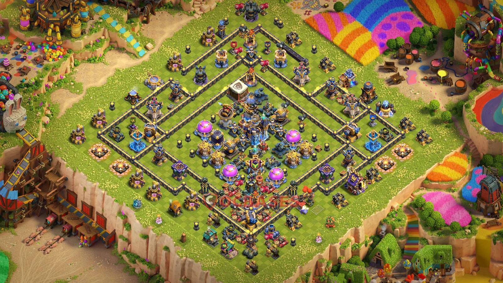 Farming (Defense) Base TH18 with Link | Clash of Clans Bases | Layouts ID wg2np