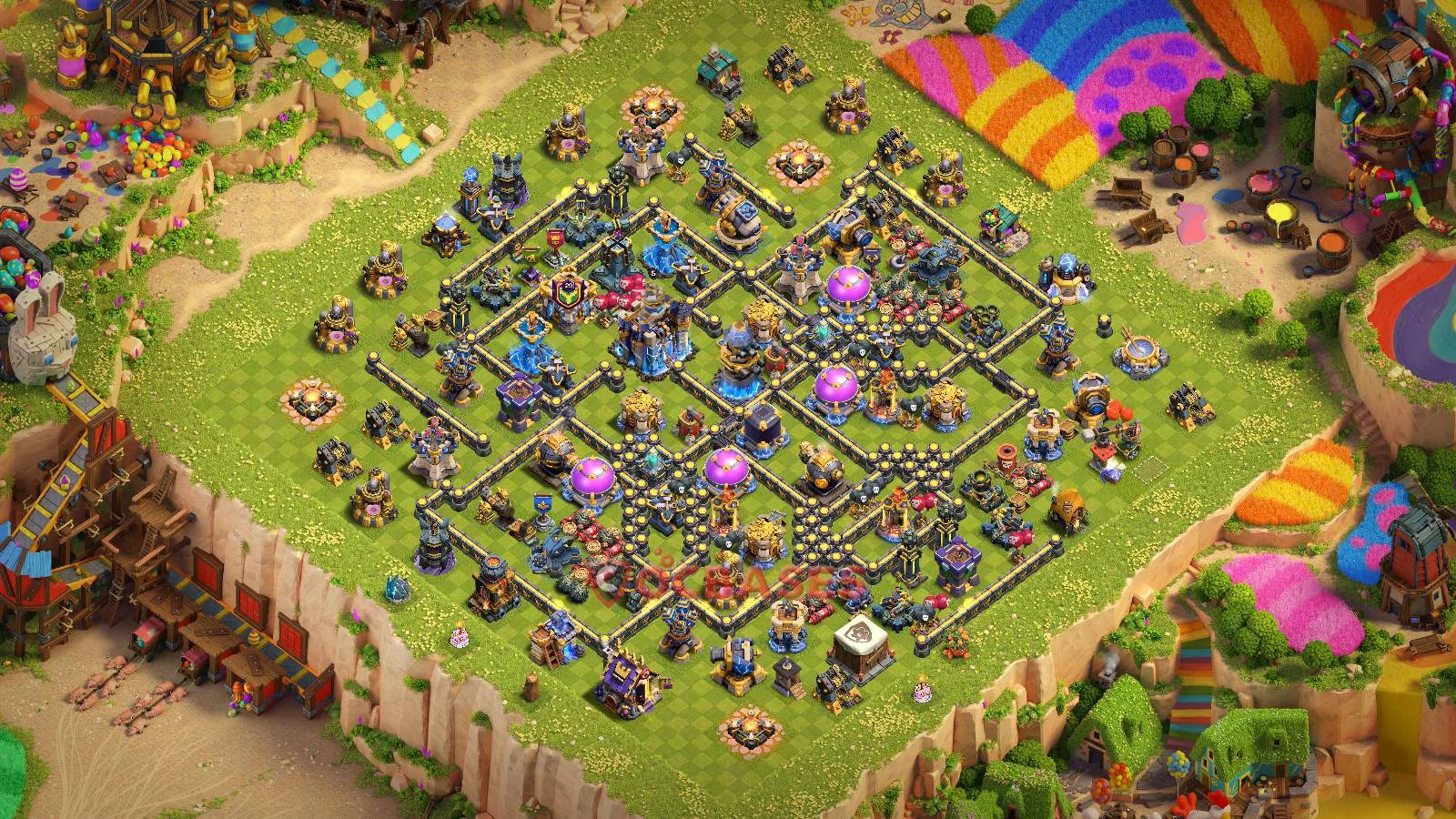Farming (Defense) Base TH18 with Link | Clash of Clans Bases | Layouts ID wqfep