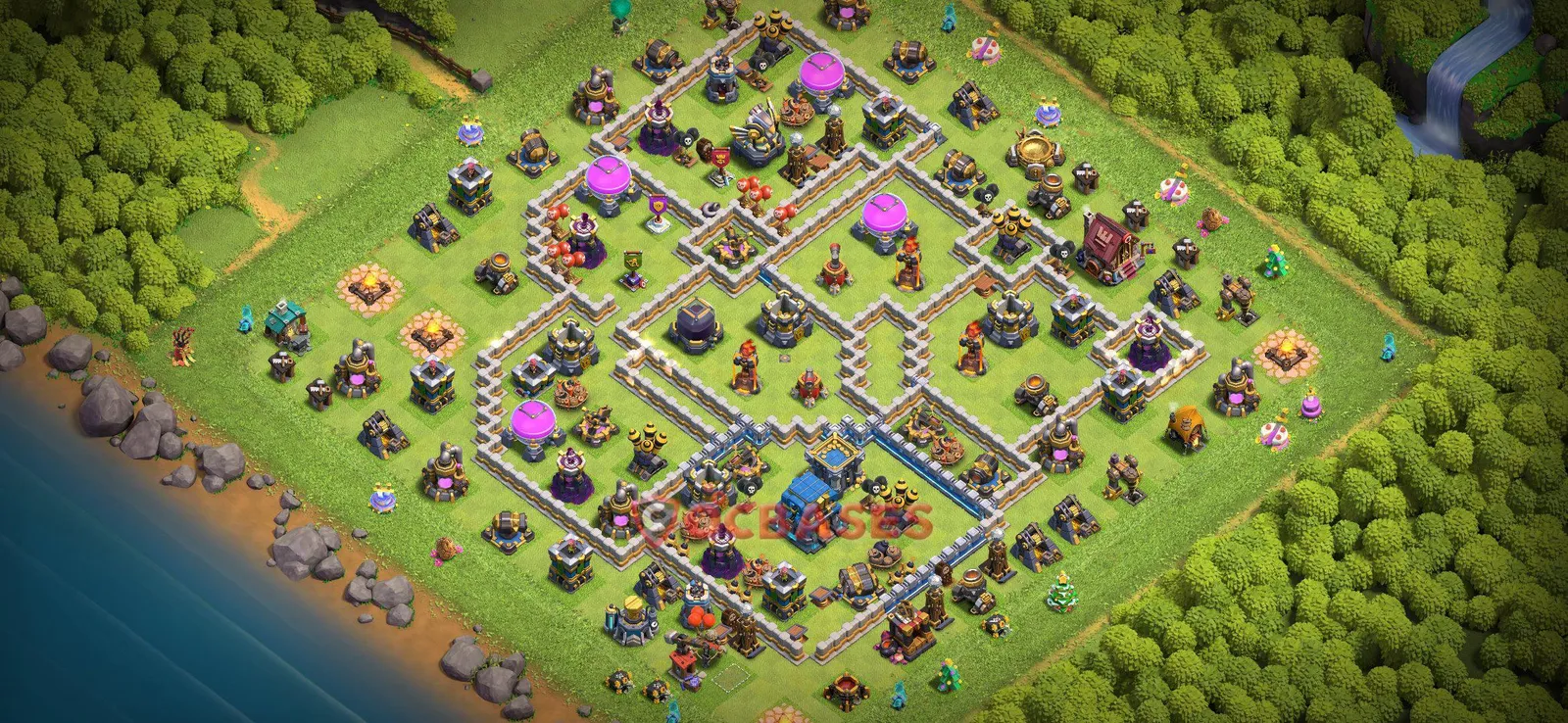 Farming (Defense) Base TH12 with Link | Clash of Clans Bases | Layouts ID yut31