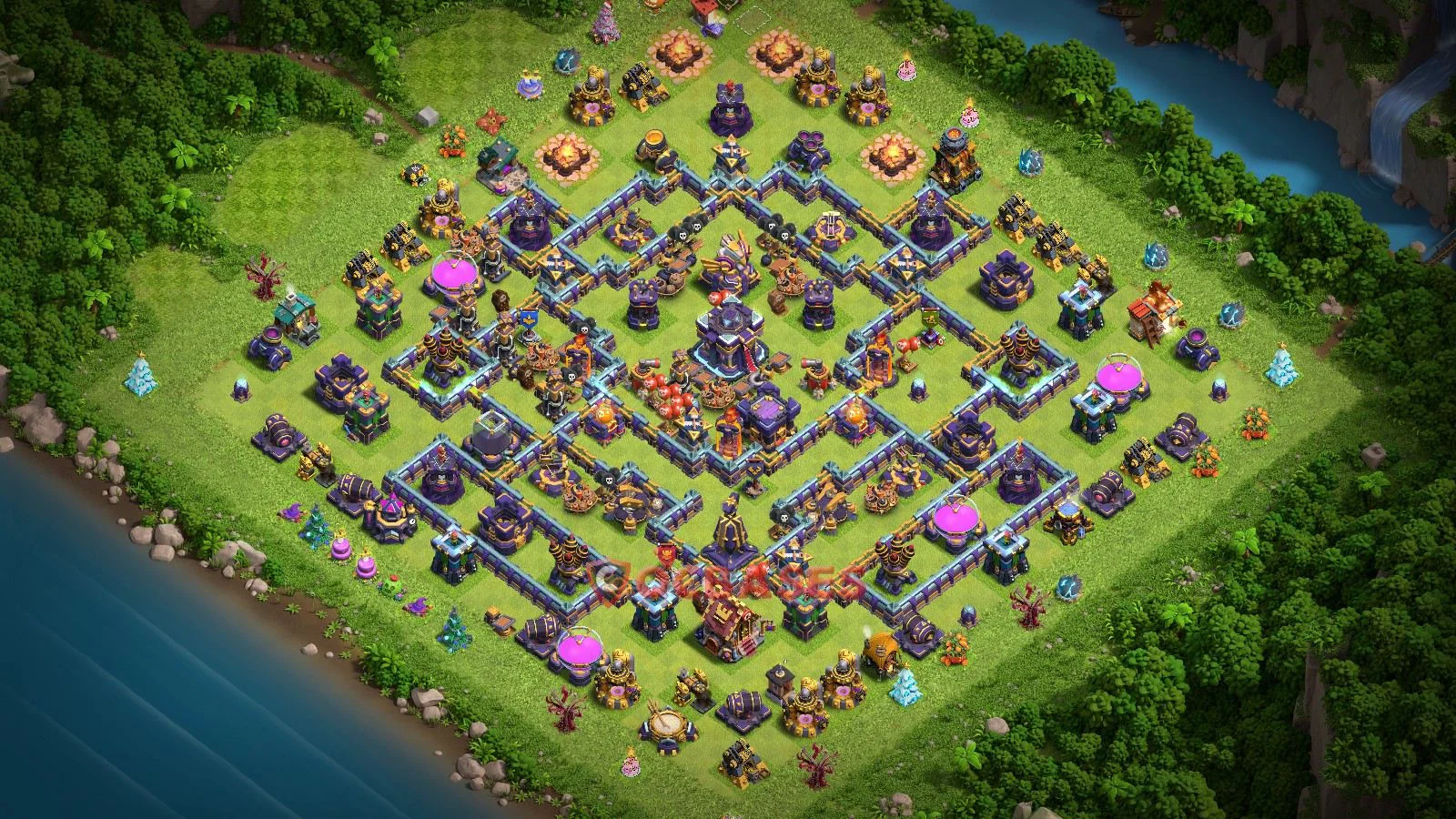 Farming (Defense) Base TH15 with Link | Clash of Clans Bases | Layouts ID z9tac