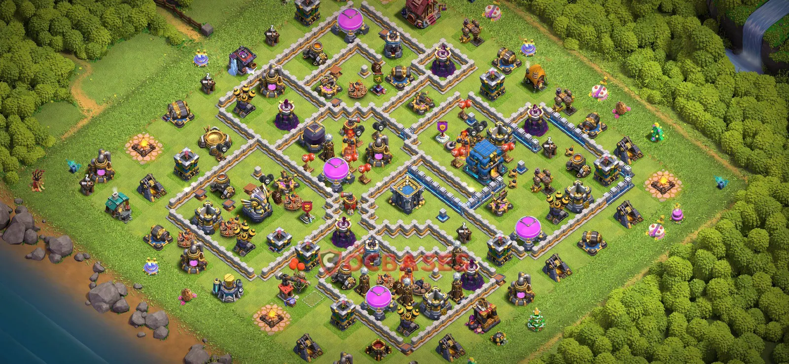 Farming (Defense) Base TH12 with Link | Clash of Clans Bases | Layouts ID zg3ou