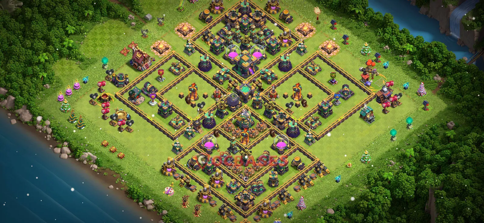 Farming (Defense) Base TH14 with Link | Clash of Clans Bases | Layouts ID zvjd8