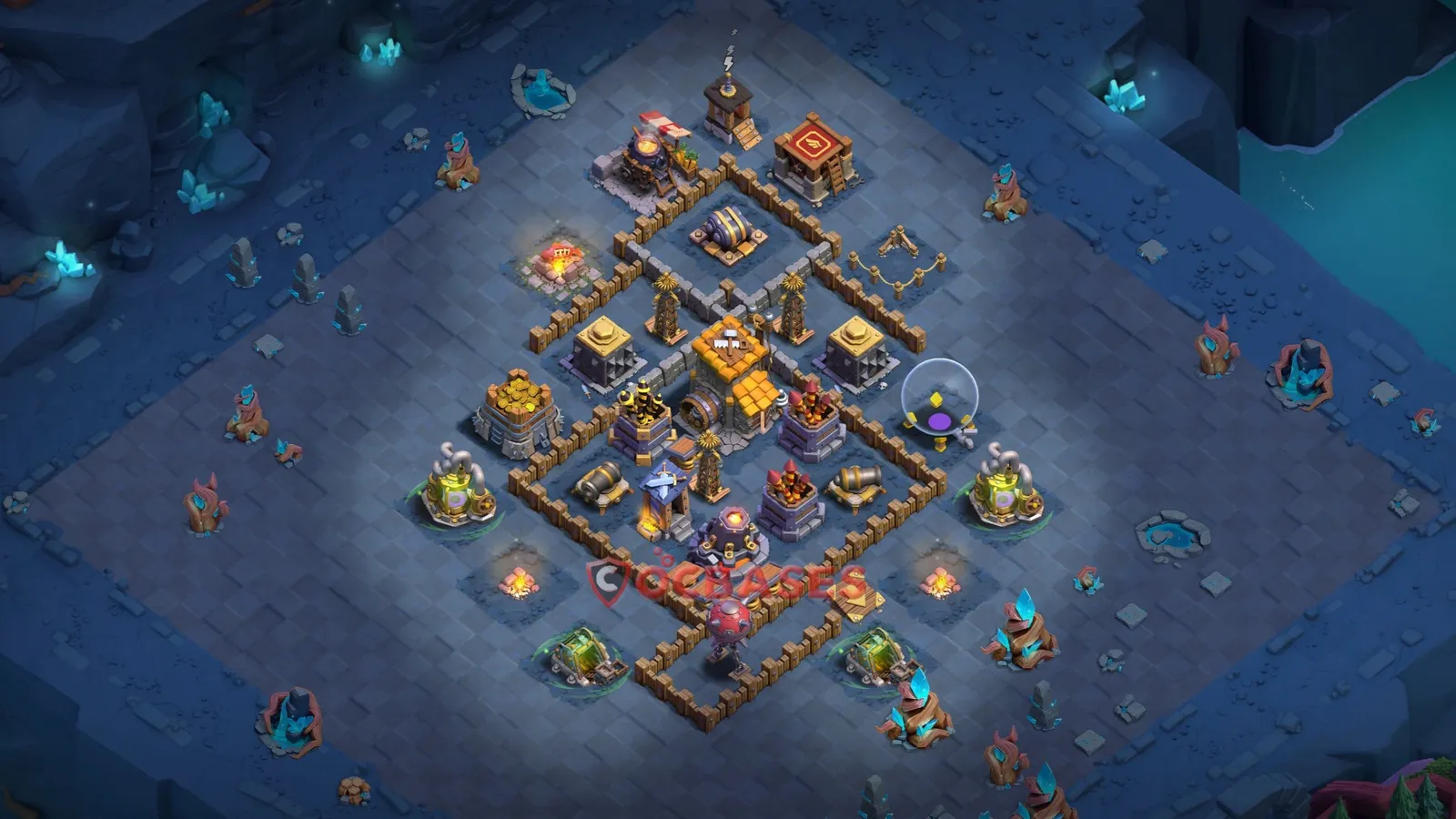 Art & Fun (Custom) Base BH9 - Clash of Clans Layout Art & Fun (Custom) Base BH9 - Clash of Clans Builder Hall 9 Layout with Link
