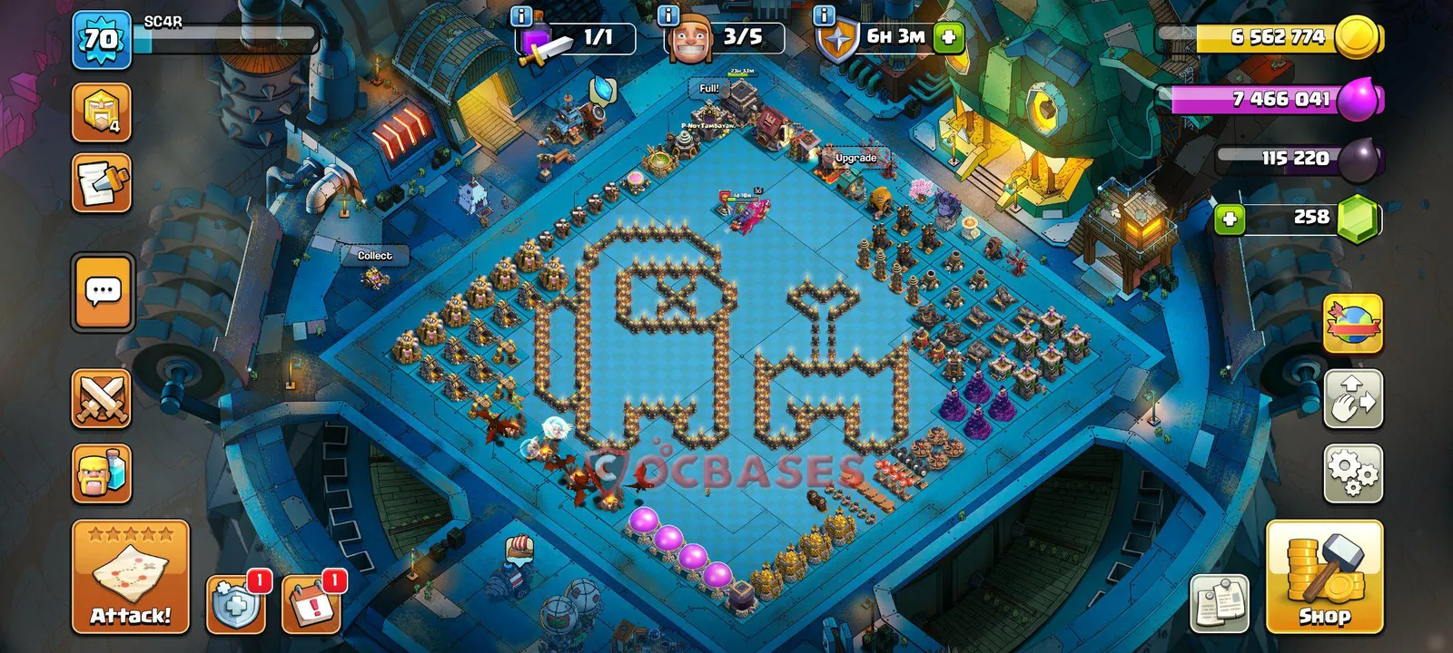 Art & Fun (Custom) Base TH9 - Clash of Clans Layout Art & Fun (Custom) Base TH9 - Clash of Clans Town Hall 9 Layout with Link