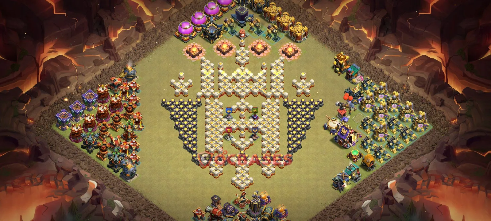 Art & Fun (Custom) Base TH17 - Clash of Clans Town Hall 17 Layout Link Art & Fun (Custom) Base TH17 - Clash of Clans Town Hall 17 FUN Base Layout with Copy Link 2026