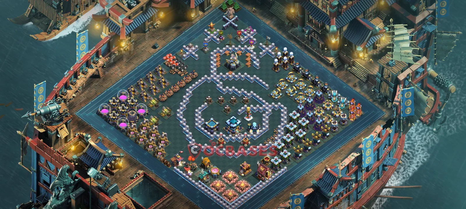 Art & Fun (Custom) Base TH13 with Link | Clash of Clans Bases | Layouts ID vneo4