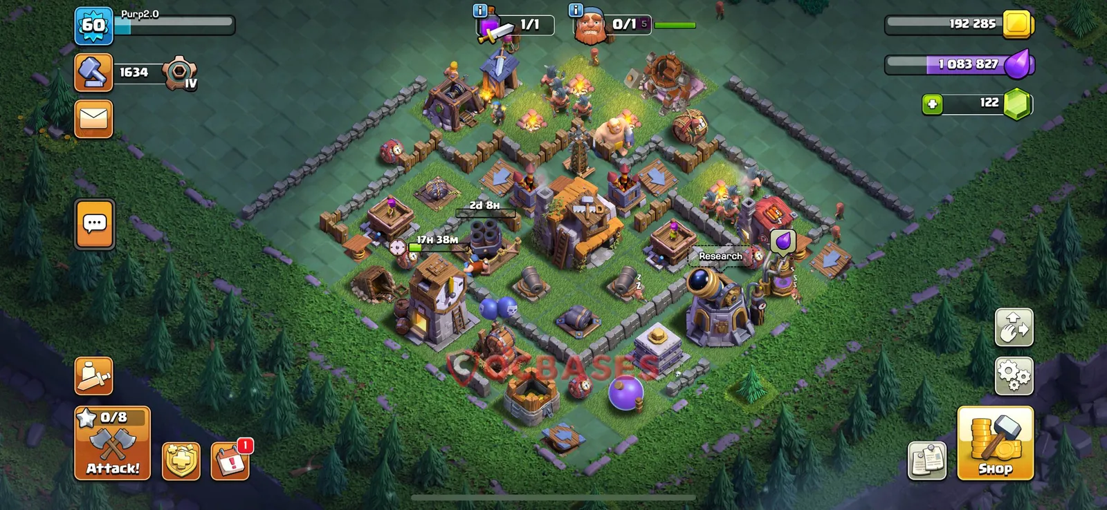 Art & Fun (Custom) Base BH5 - Clash of Clans Builder Hall 5 Layout with Link