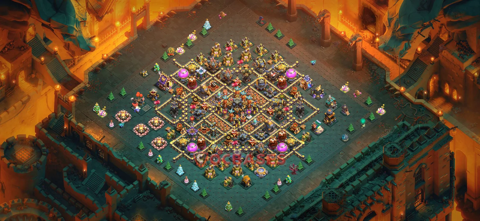 Hybrid (Defense) Base TH17 with Link | Clash of Clans Bases | Layouts ID 07oap