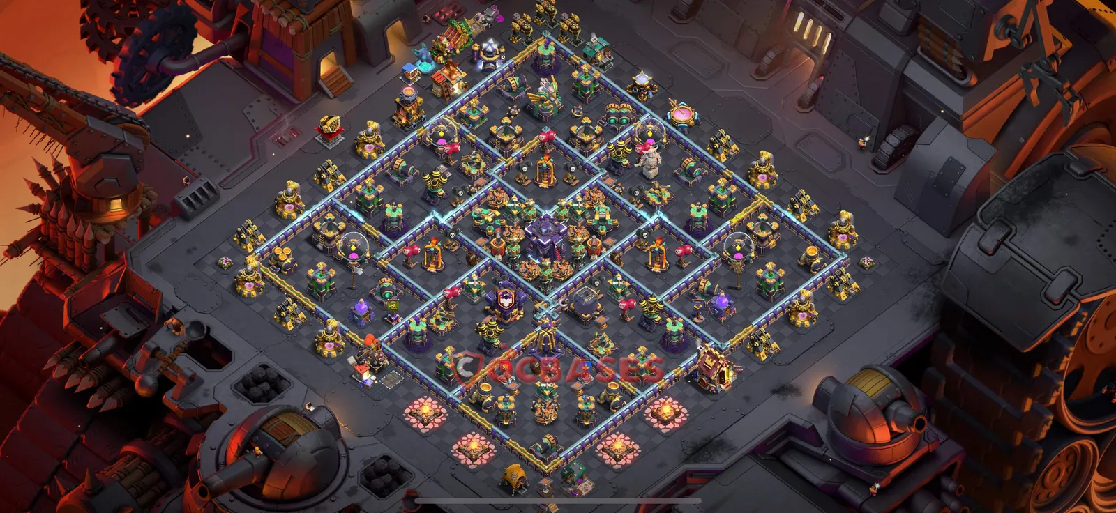 Hybrid (Defense) Base TH15 with Link | Clash of Clans Bases | Layouts ID ak96q