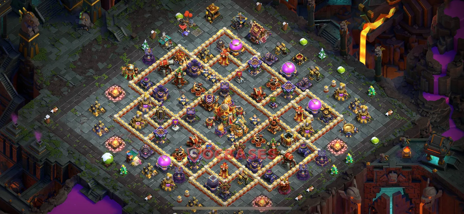 Hybrid (Defense) Base TH16 with Link | Clash of Clans Bases | Layouts ID d8v5v