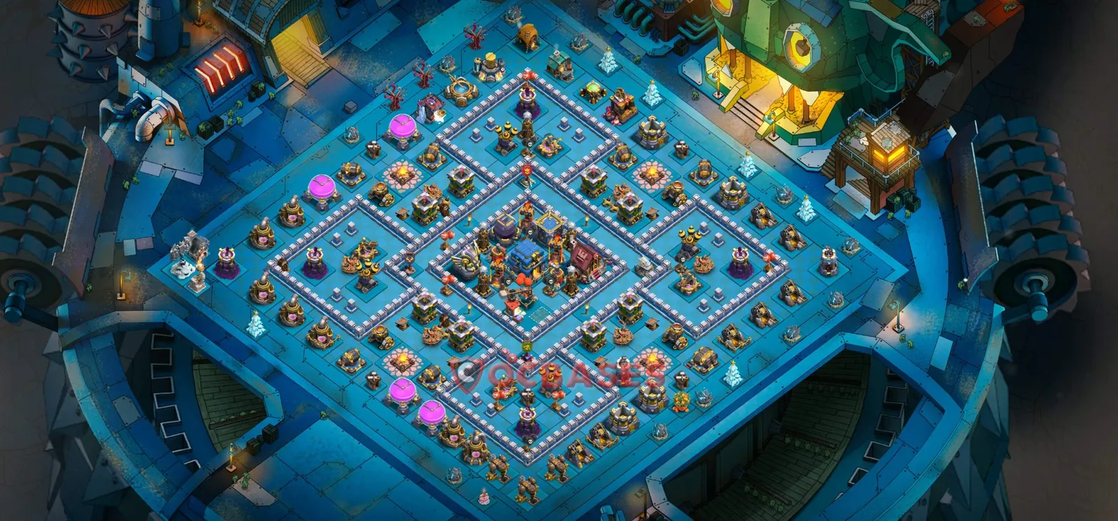 Hybrid (Defense) Base TH12 with Link | Clash of Clans Bases | Layouts ID dg117