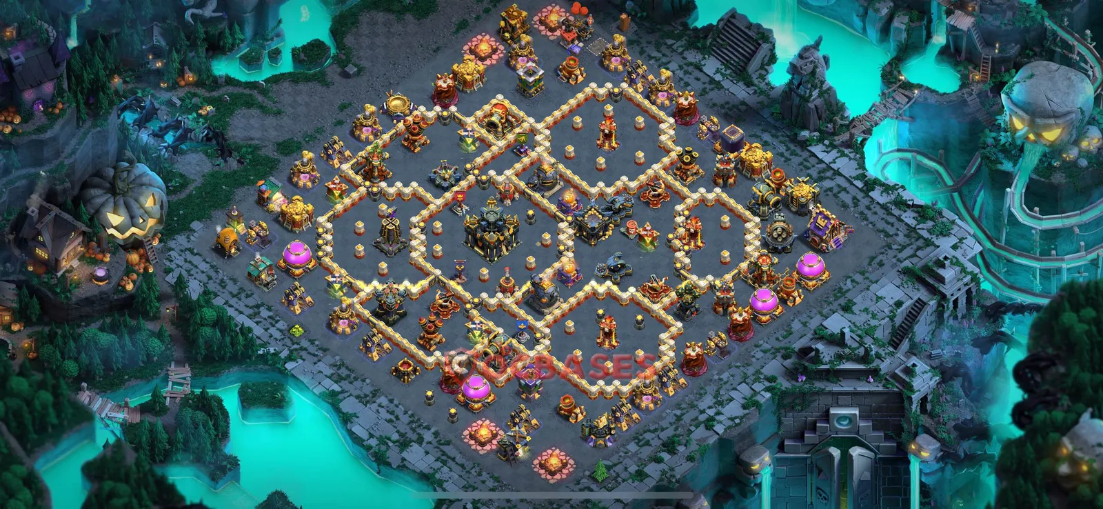 Hybrid (Defense) Base TH17 - Clash of Clans Town Hall 17 Layout Link Hybrid (Defense) Base TH17 - Clash of Clans Town Hall 17 HYBRID Base Layout with Copy Link 2026