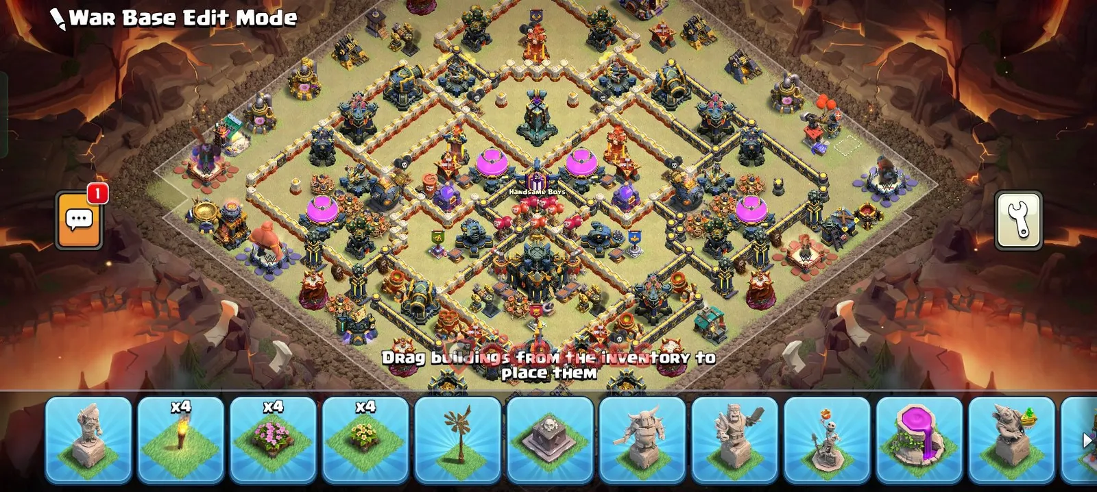 Hybrid (Defense) Base TH17 with Link | Clash of Clans Bases | Layouts ID mu0d6
