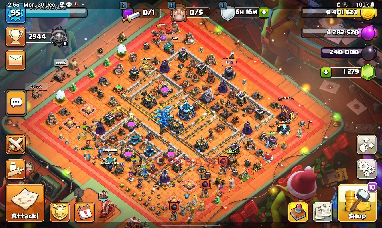 Hybrid (Defense) Base TH13 with Link | Clash of Clans Bases | Layouts ID skyjp