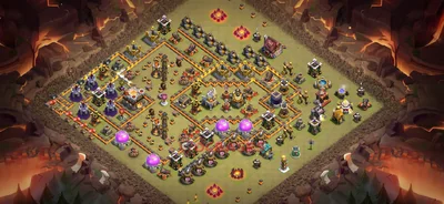 Hybrid (Defense) Base TH11 with Link | Clash of Clans Bases | Layouts ID uyw2d