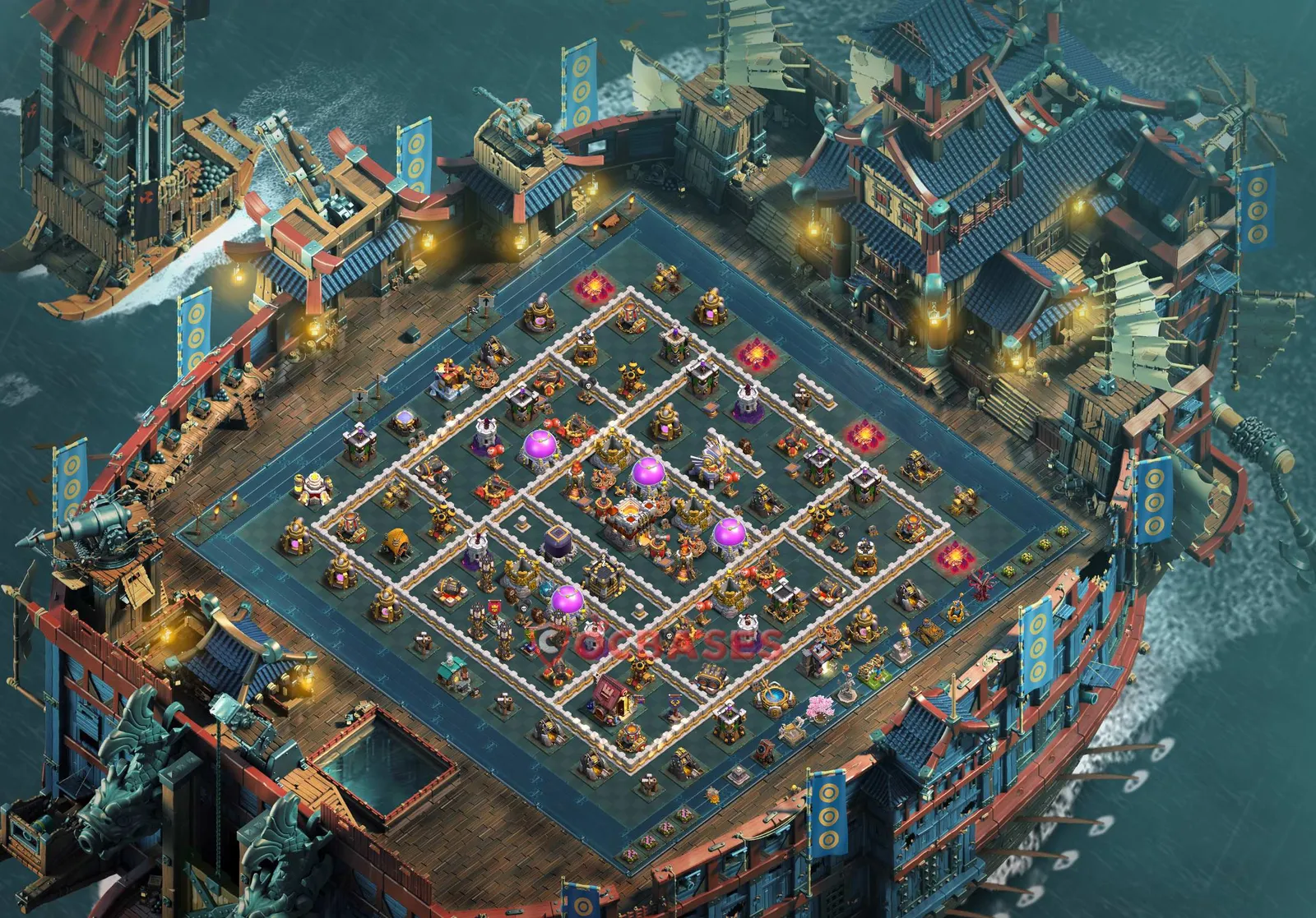 Hybrid (Defense) Base TH11 with Link | Clash of Clans Bases | Layouts ID wfbw2