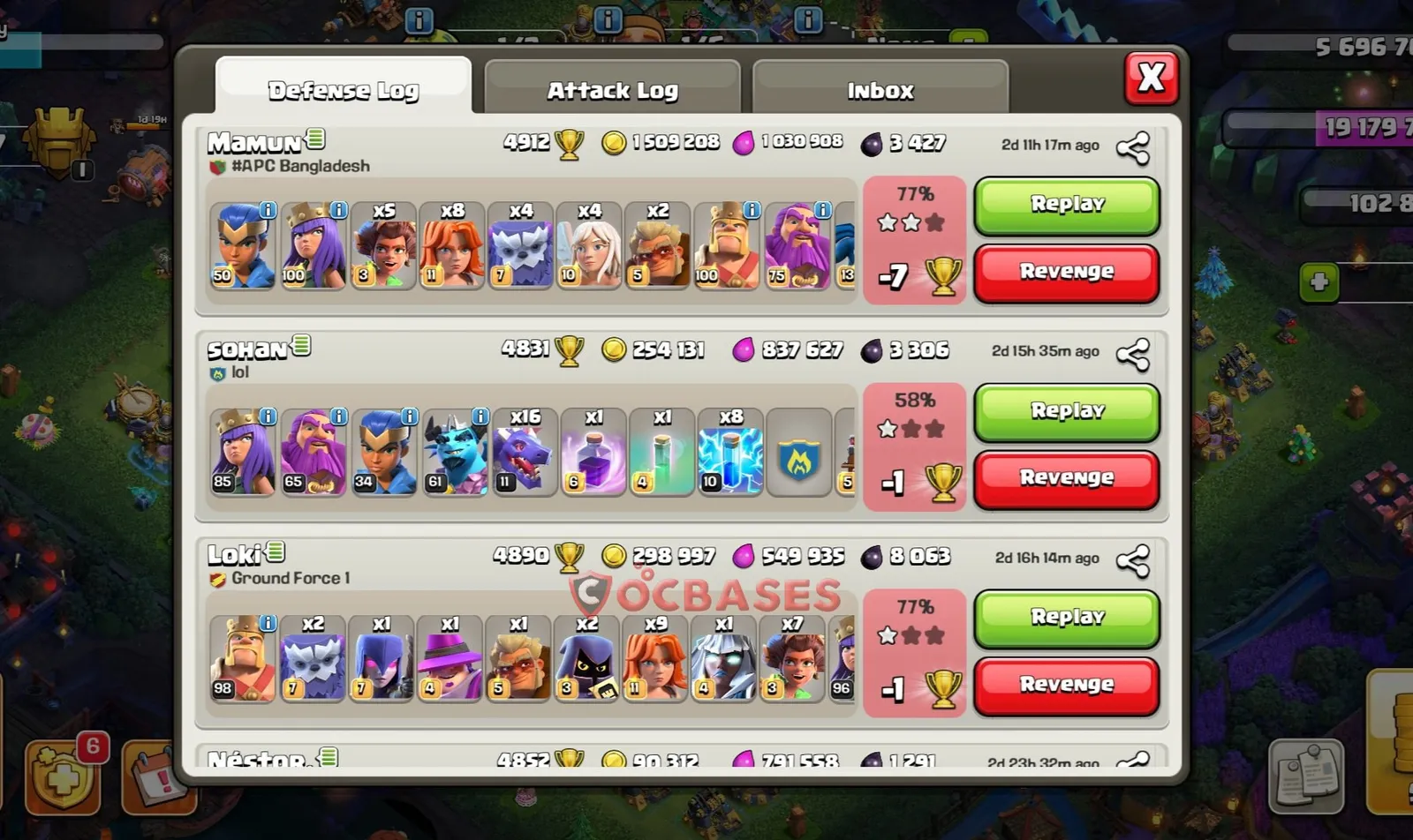 Hybrid (Defense) Base TH17 with Link | Clash of Clans Bases | Layouts ID xp7ku