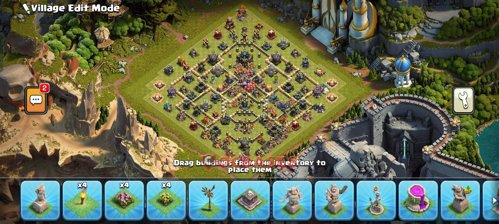 Hybrid (Defense) Base TH17 with Link | Clash of Clans Bases | Layouts ID yuokv