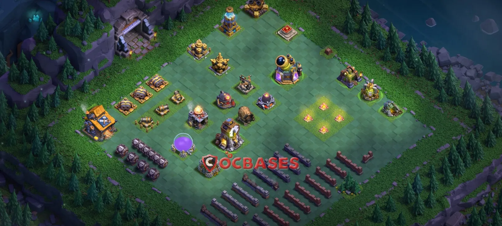 Progress (Upgrade) Base BH10 with Link | Clash of Clans Bases | Layouts ID hh0ep