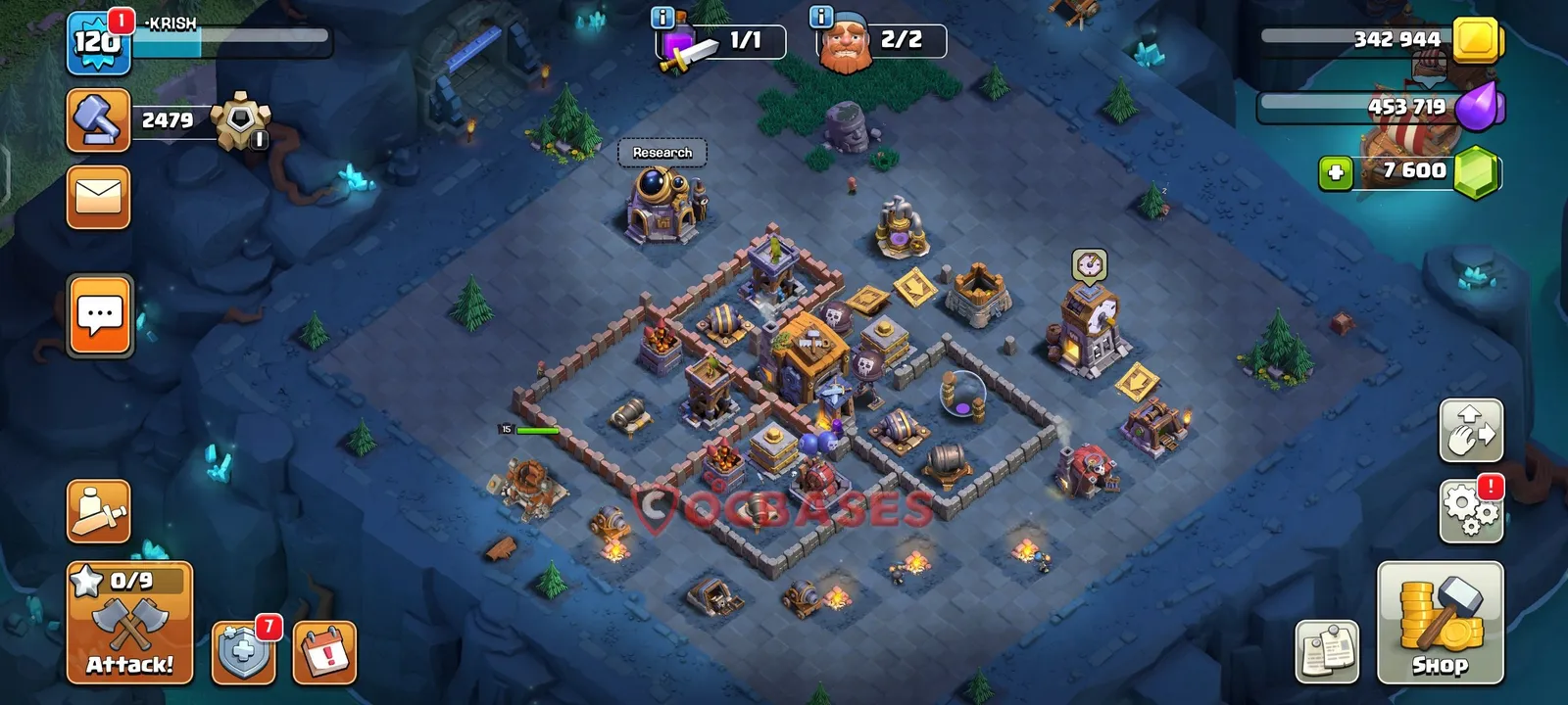 Progress (Upgrade) Base BH7 - Clash of Clans Builder Hall 7 Layout Link Progress (Upgrade) Base BH7 - Clash of Clans Builder Hall 7 PROGRESS-BASE Base Layout with Copy Link 2026