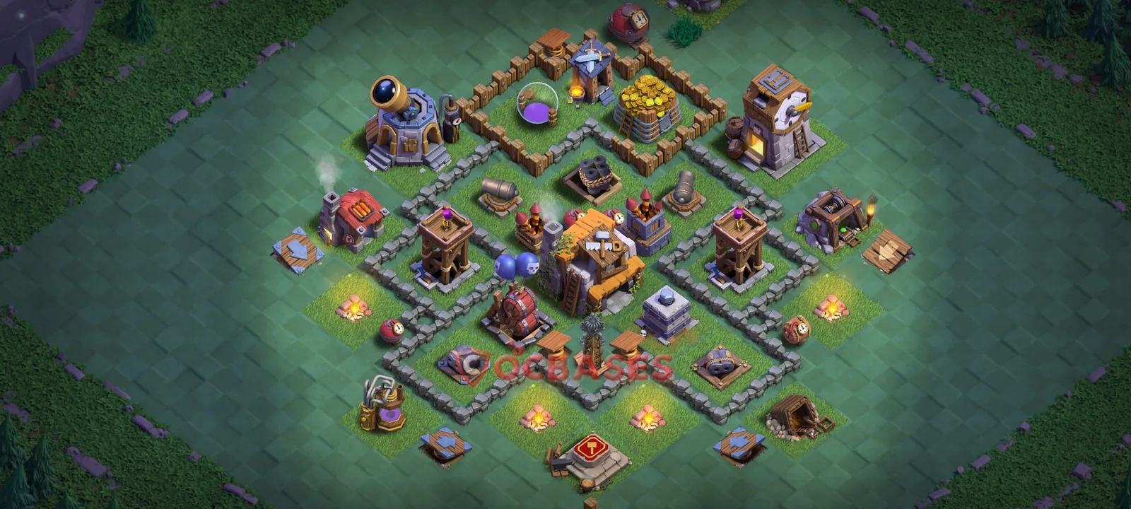 Progress (Upgrade) Base BH5 with Link | Clash of Clans Bases | Layouts ID op6gr